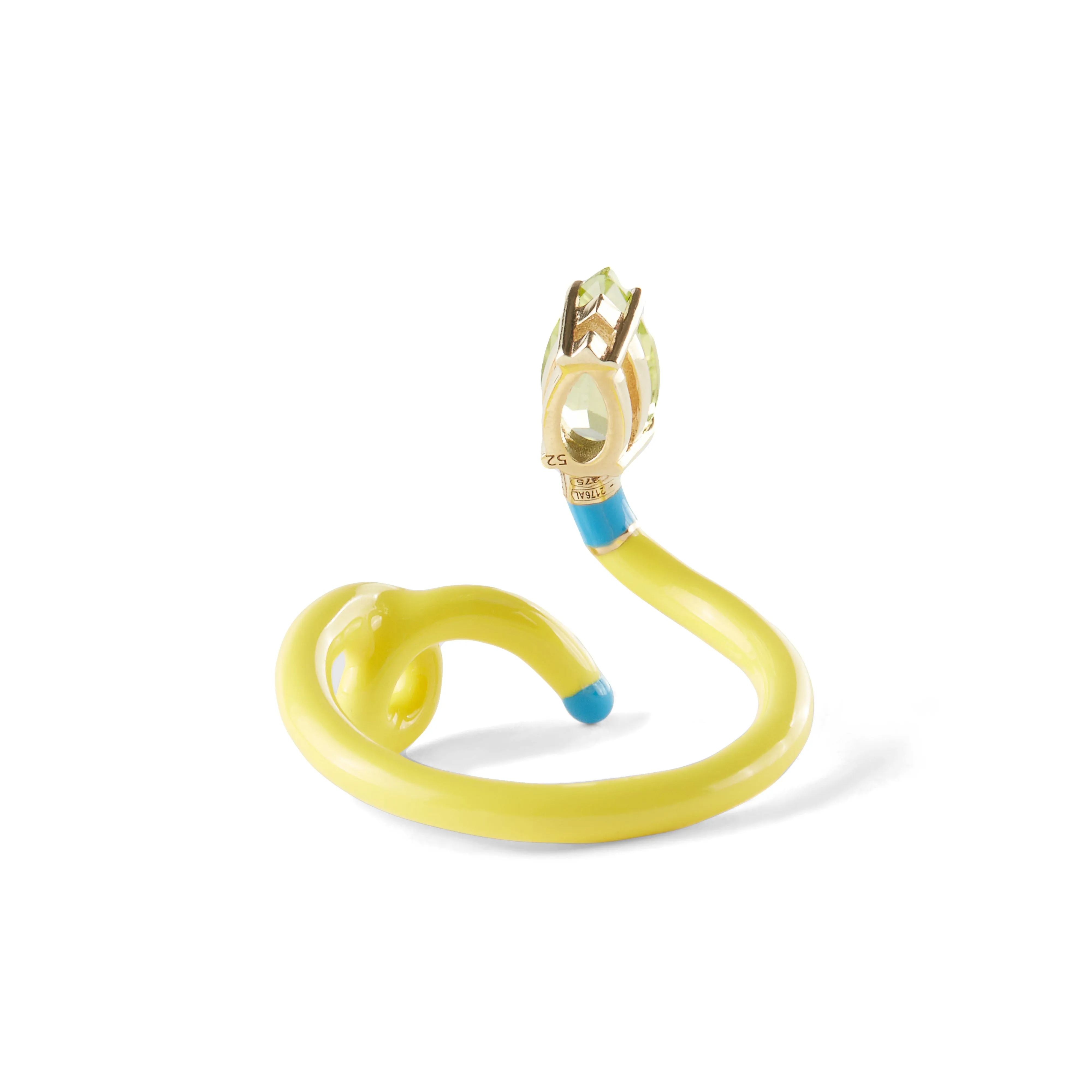 Bea Bongiasca - Women’s Baby Vine Head To Toe Ring - (Yellow/Blue)