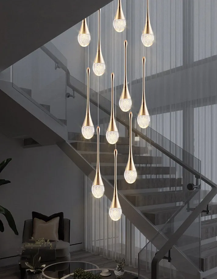 Spumante Crystal Chandelier and Pendants